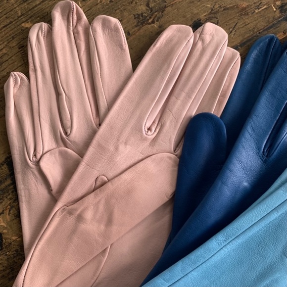 NEW Ivory White Italian Leather Driving Gloves - Silk Lined - Picture 8 of 9